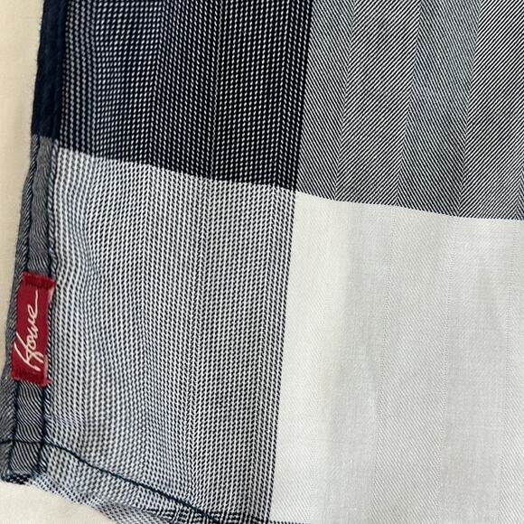 Howe Checkered Button Up Collar Dress Shirt Blue White Sz XL Casual Lightweight - Picture 6 of 12